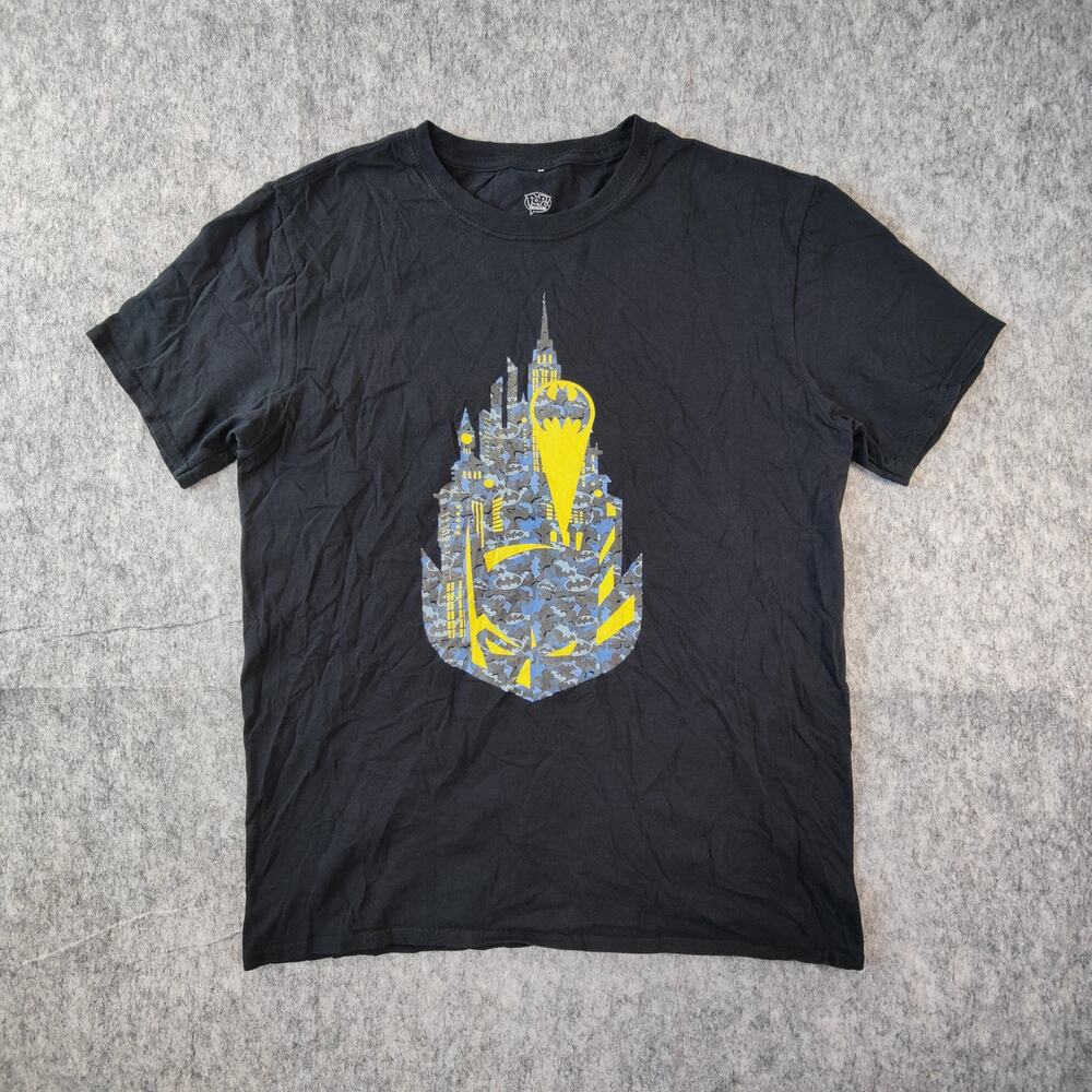 Fan Boy Geek Everyday Funko Pop! Batman Graphic Print Cotton Grunge Black Tee